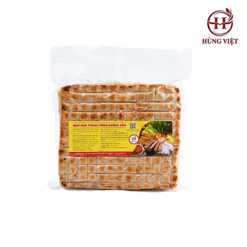 Sản phẩm nem Nha Trang phên nướng sẵn của Hùng Việt