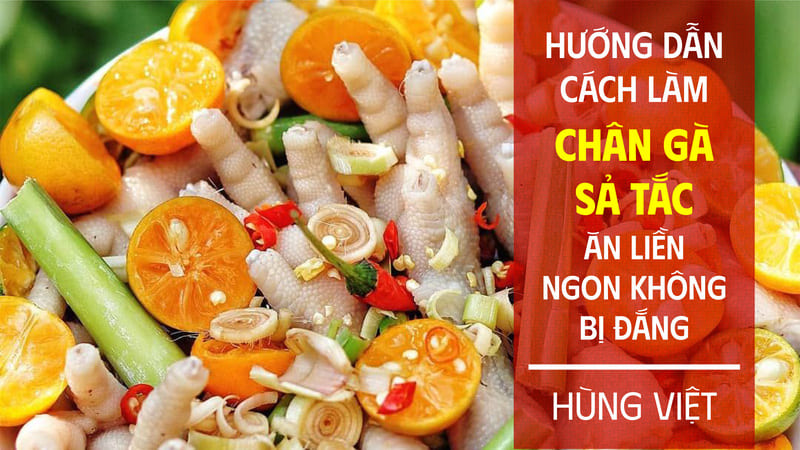 Cách làm chân gà sả tắc