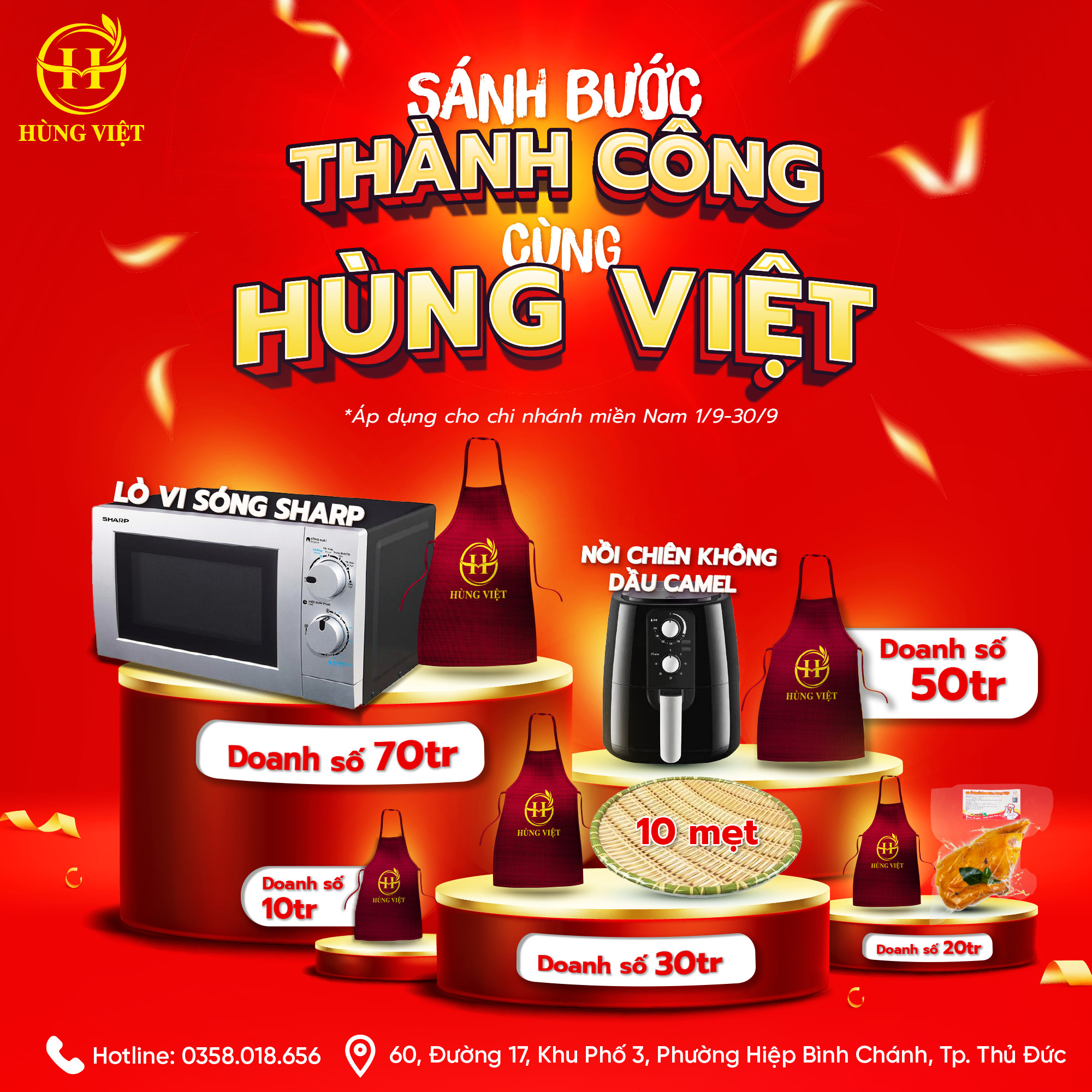 Hùng Việt triển khai chương trình khuyến mại tháng 9