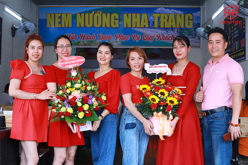 Khai trương chi nhánh nem nướng Nha Trang thứ 6 của đại lý Hùng Việt