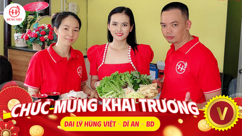 Đại lý nem nướng mới của Hùng Việt tại Bình Dương