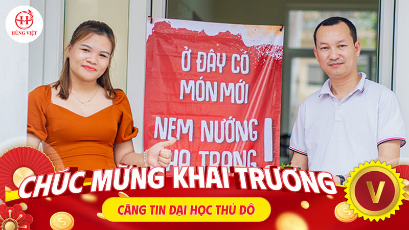 Đại lý nem nướng Hùng Việt khu căng tin Đại học Thủ Đô