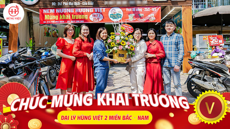 Đại lý nem nướng tại miền Bắc và Miền Nam