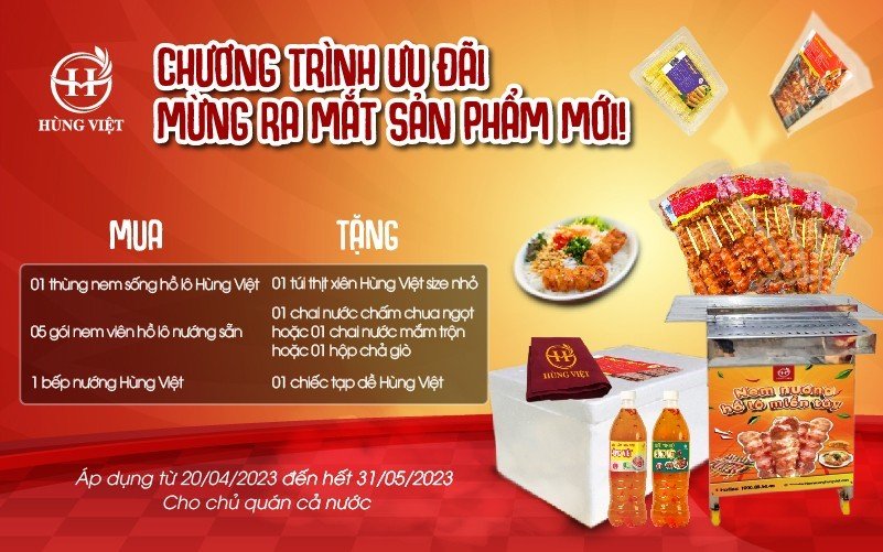 Chương trình khuyến mãi được áp dụng từ 20/04/2023 - 31/05/2023