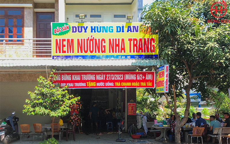 Khai trương đại lý nem nướng Nha Trang Hùng Việt tại Dĩ An