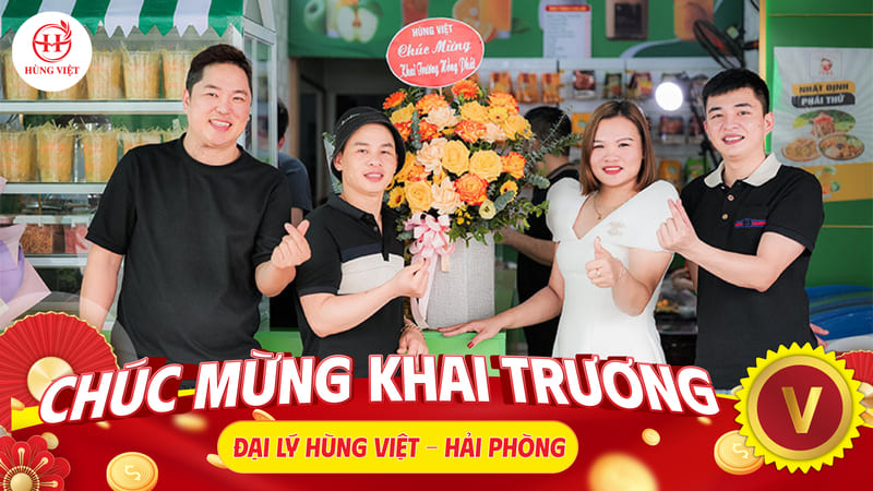 Tưng bừng khai trương đại lý nem nướng Nha Trang Hùng Việt tại Hải Phòng