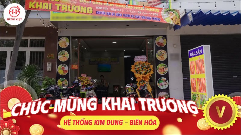 Nem nướng Nha Trang hệ thống Kim Dung khu vực Biên Hòa