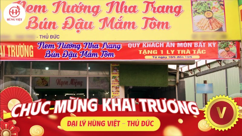 Đại lý nem nướng Nha Trang Hùng Việt tại Thủ Đức