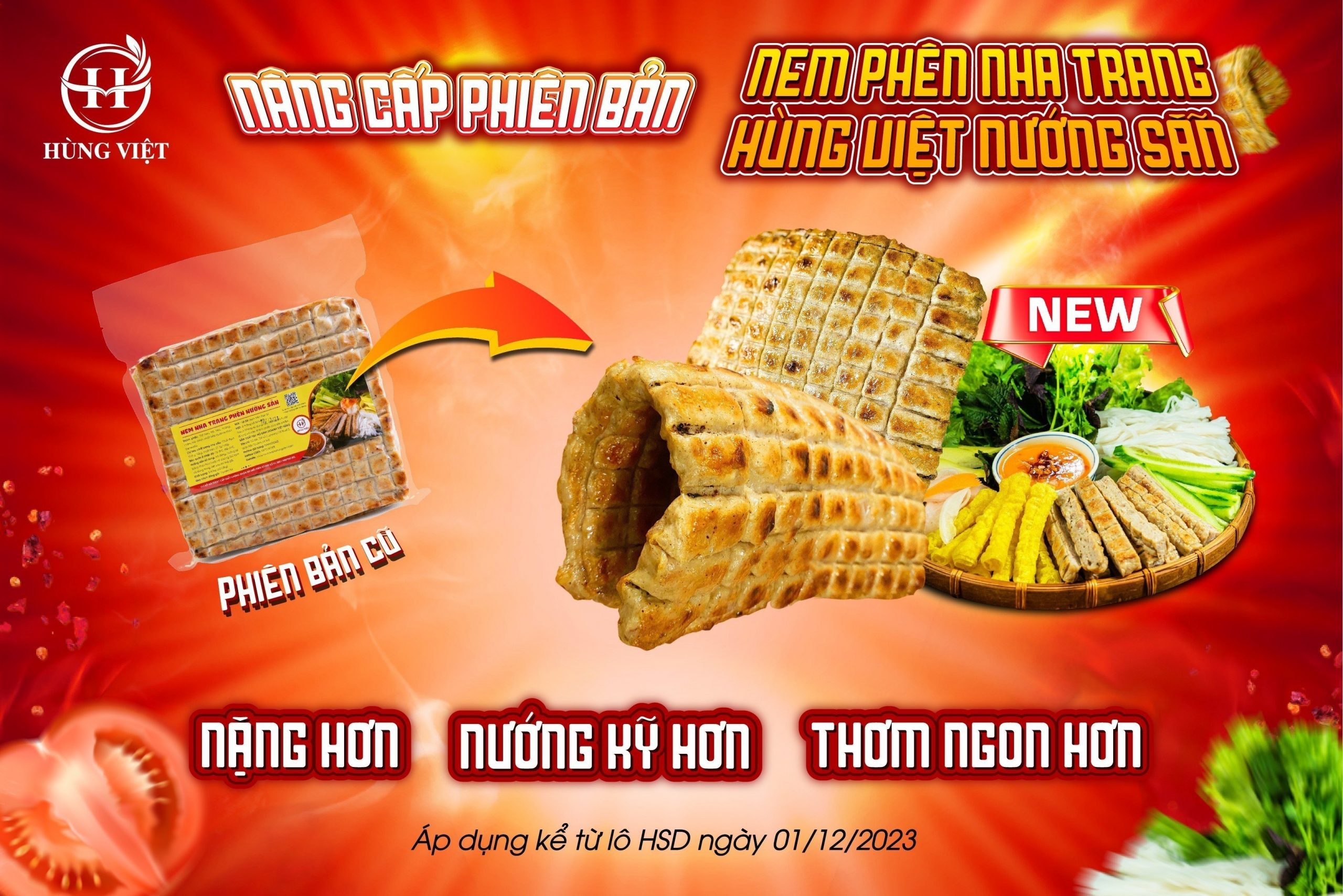 Chương trình nâng cấp phiên bản nem phên Hùng Việt nướng sẵn