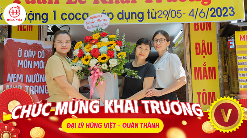 Mừng khai trương đại lý nem nướng Nha Trang mới tại Quán Thánh