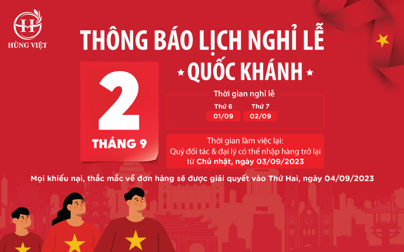 Thông báo lịch nghỉ lê Quốc khánh 02/09/2023 lich-nghi-le-02-09-2023 - hung viet