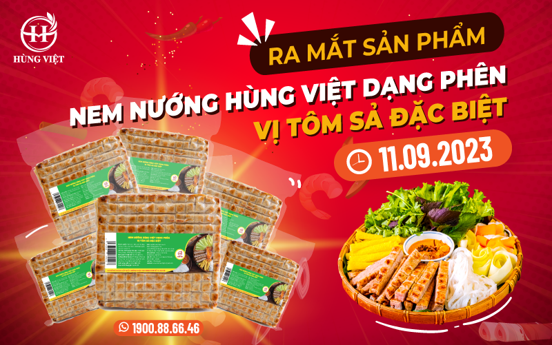 Ra mắt nem nướng Nha Trang Hùng Việt vị tôm sả mới 800x500