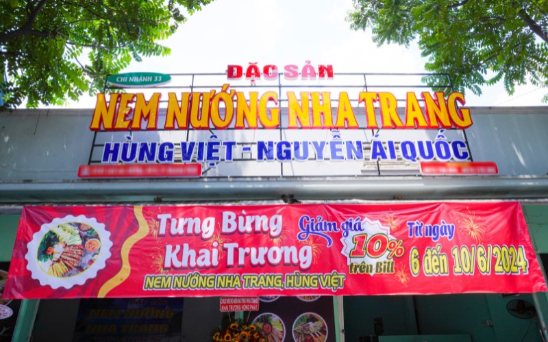 Đại lý Nem nướng Nha Trang Hùng Việt