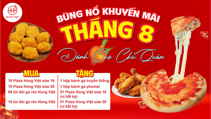 Chương trình siêu khuyến mãi đặc biệt tháng 8 này Hùng Việt có gì?