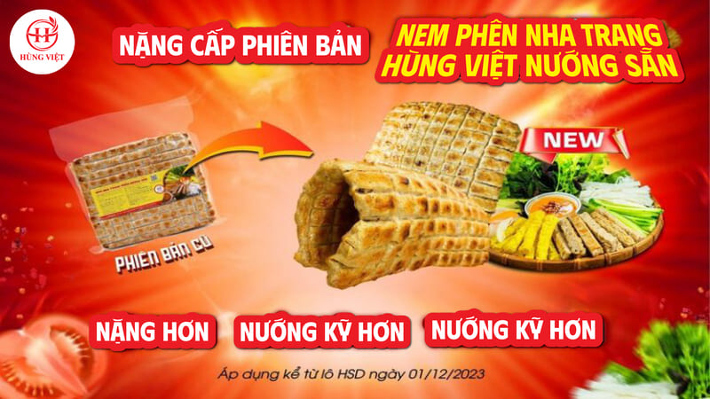 Nâng cấp phiên bản nem phên Nha Trang