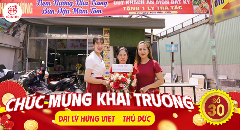 Khai trương đại lý nem nướng Nha Trang Hùng Việt tại Thủ Đức