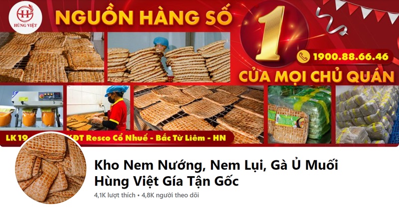 Liên hệ với Hùng Việt qua fanpage Facebook
