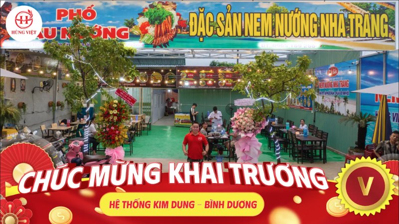 Đại lý nem nướng Nha Trang Hùng Việt tại Bình Dương