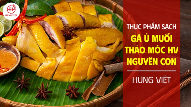 Gà ủ muối thảo mộc