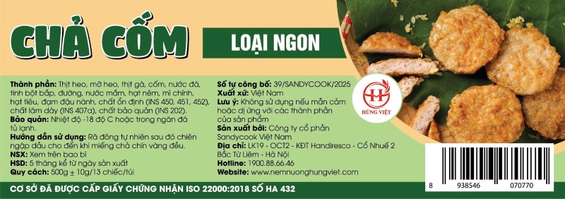 Bảo quản Chả cốm