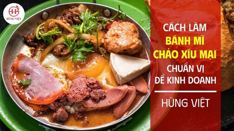 Bánh mì chảo có thể ăn kèm với pho mai, xúc xích và chân giò