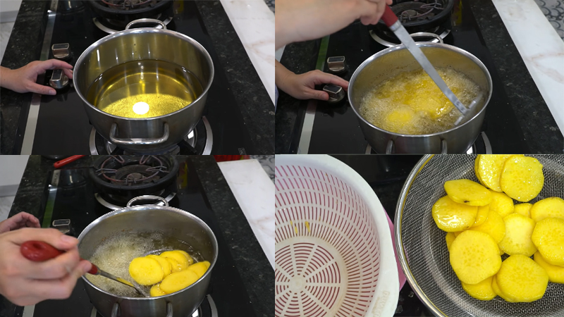 Chiên sơ khoai lang