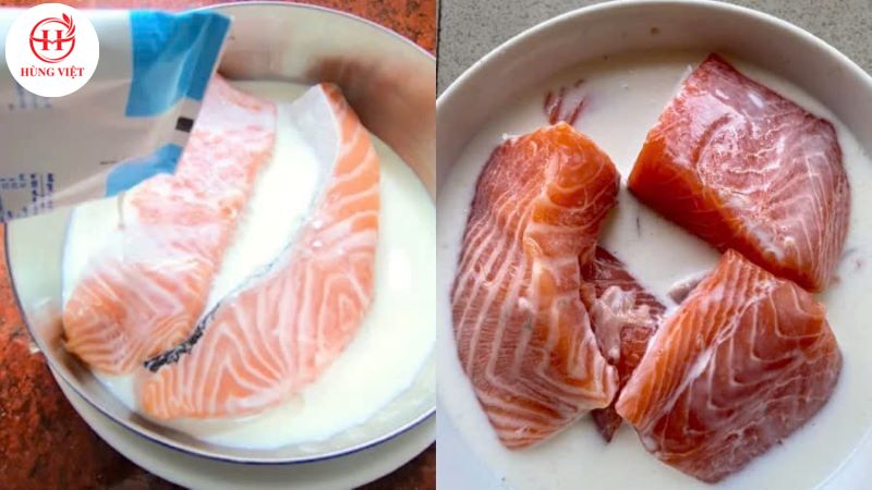 Khử tanh bằng sữa