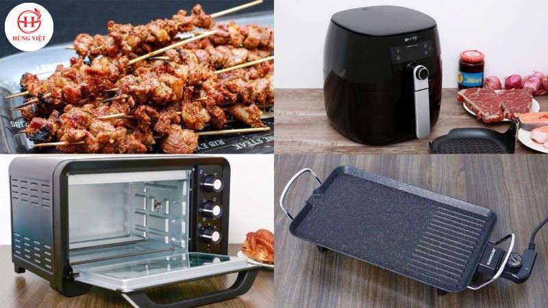 Nên nướng thịt xiên que bằng gì