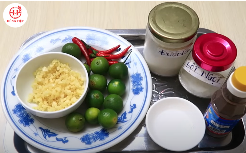 Nguyên liệu pha mắm tôm