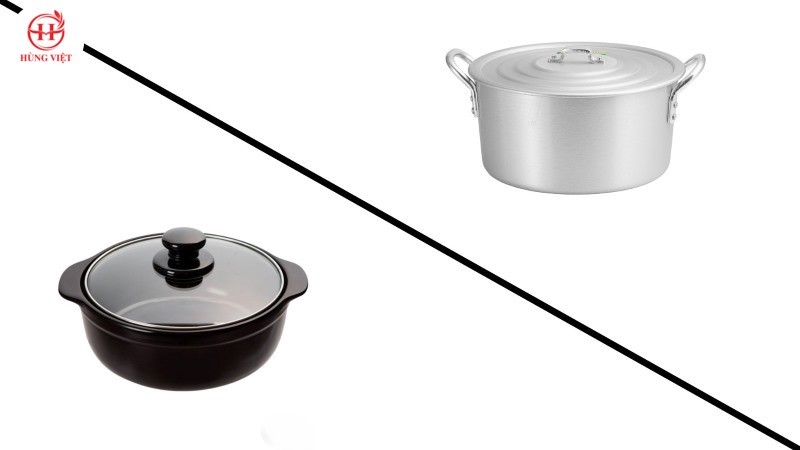 Nồi nhôm và nồi đất