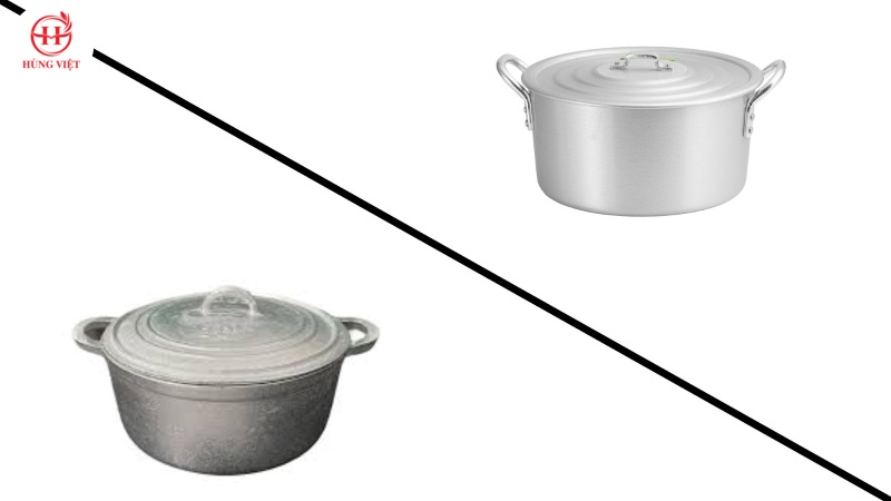 Nồi nhôm và nồi gang
