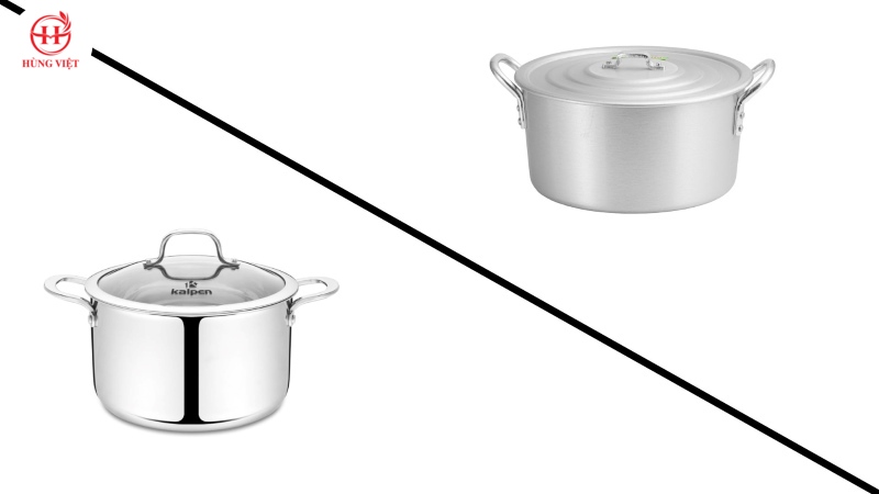 Nồi nhôm và nồi inox