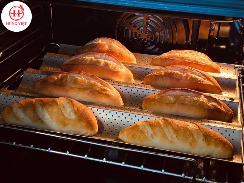Nướng bánh mì bằng lò nướng