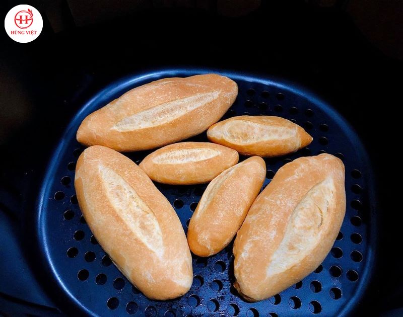 Nướng bánh mì bằng nồi chiên không dầu