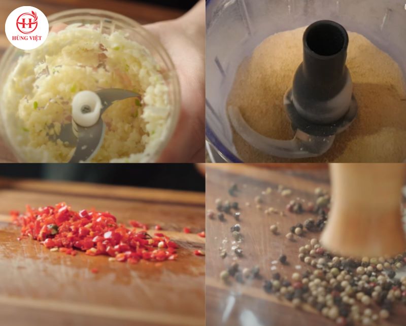 Xay các nguyên liệu 