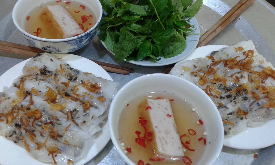 cách làm bánh ướt chả mỡ