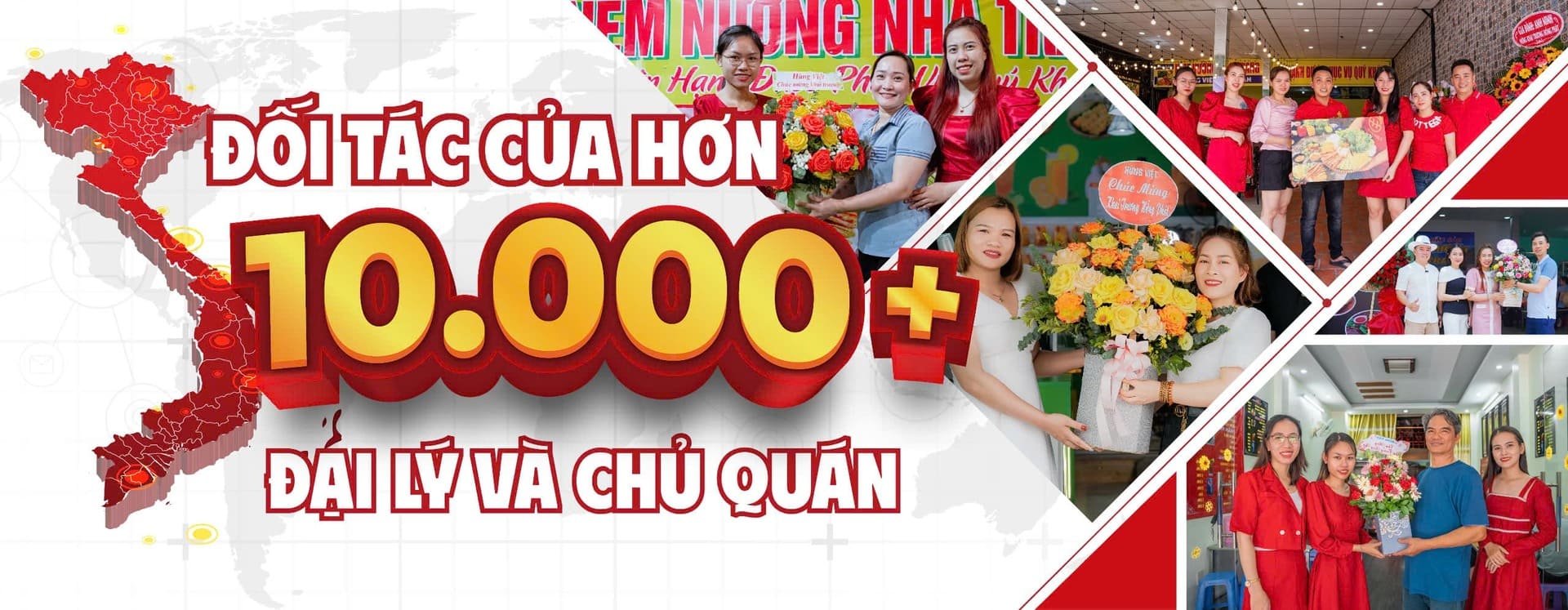 Đối tác của hơn 10000 chủ quán