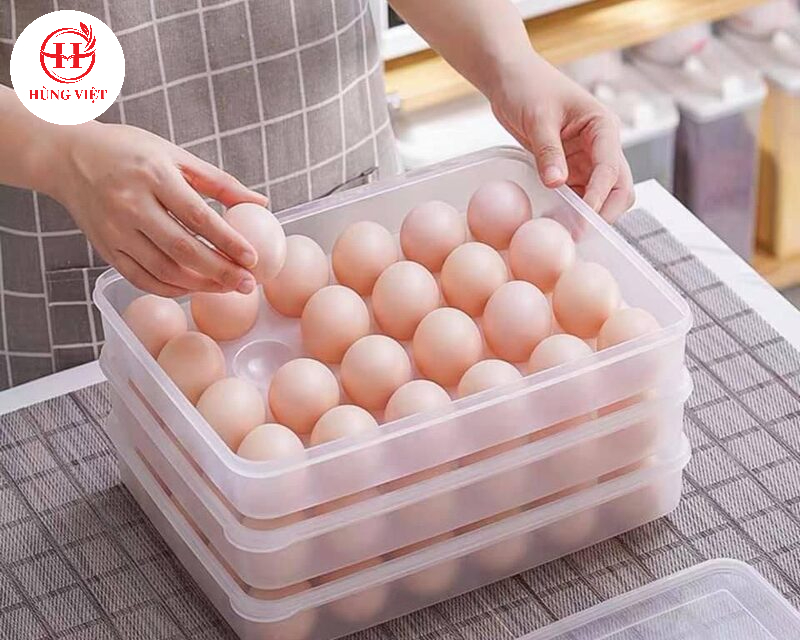 Sử dụng khay, hộp chuyên dụng cho cất giữ trứng