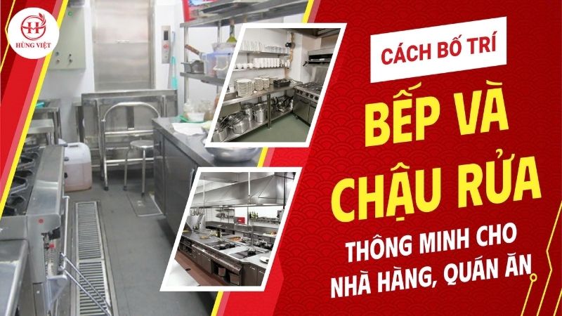 Cách bố trí bếp và chậu rửa thông minh