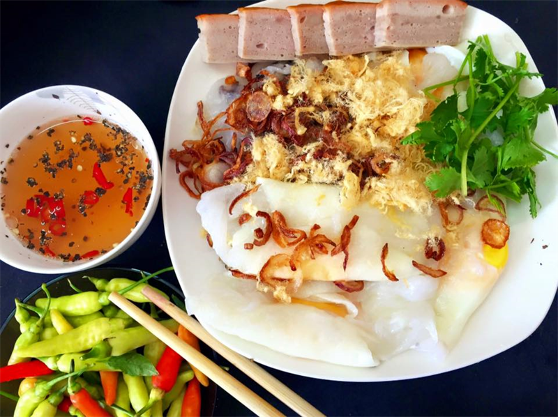 bánh ướt chả mỡ ngon