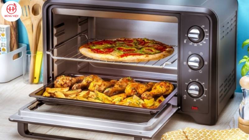 Đặt đúng vị trí khay nướng 