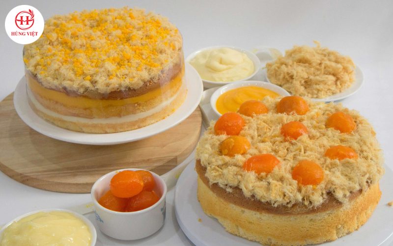 Bánh bông lan trứng muối chà bông