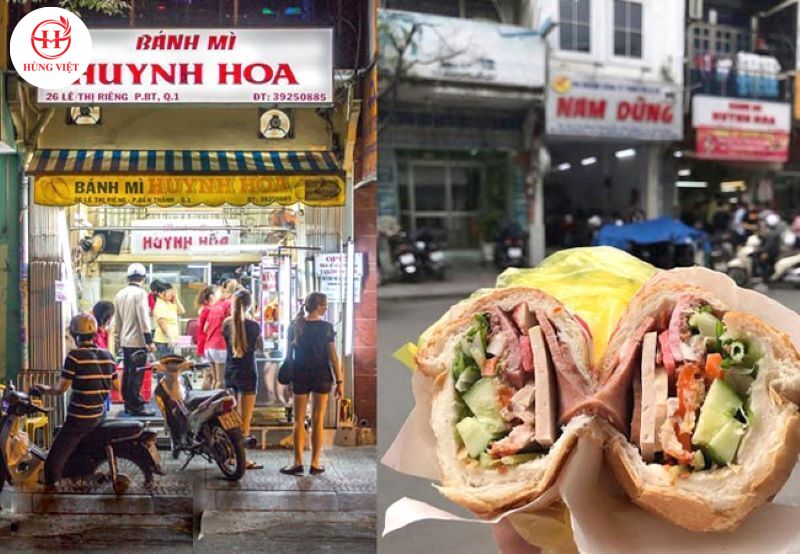 Bánh mì Huỳnh Hoa hấp dẫn
