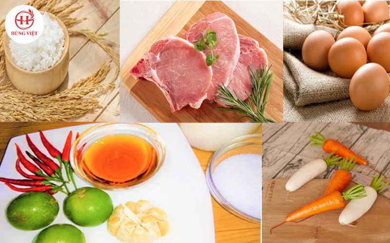 Chuẩn bị nguyên liệu làm cơm tấm