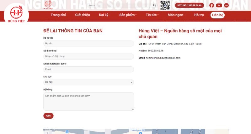 Để lại thông tin qua website để được tư vấn