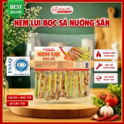 Nem lụi bọc sả nướng sẵn