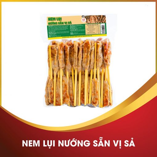 Nem lụi nướng sẵn vị sả
