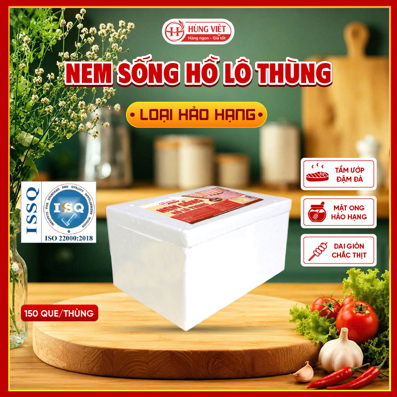 Nem sống hồ lô loại hảo hạng thùng