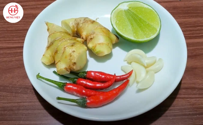 Nguyên liệu làm mắm gừng