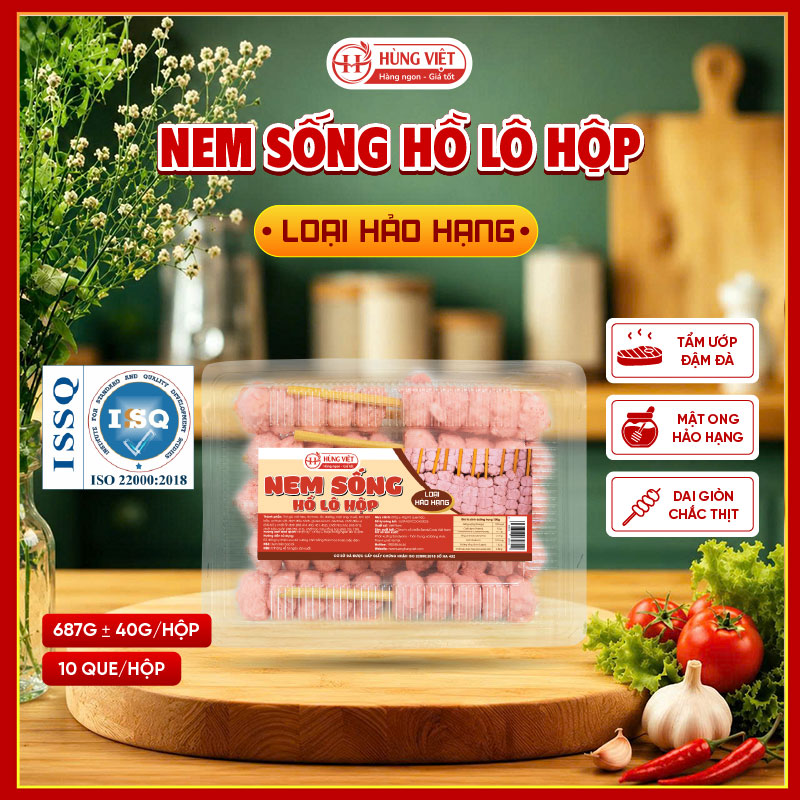 Nem sống hồ lô loại hảo hạng hộp